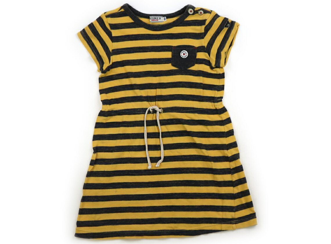 Rakuten - ダブルB Double B ワンピース 100 女の子 イエロー・ボーダー 子供服 ベビー服 キッズ アウトレット ユーズド 【中古】キッズ・ベビー・マタニティ