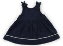プティマイン petit main シャツ・ブラウス 80 女の子 ネイビー 子供服 ベビー服 キッズ アウトレット ユーズド 【中古】キッズ・ベビー・マタニティ