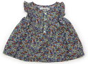 ラブ&ピース&マネー Love&Peace&Money シャツ・ブラウス 90 女の子 青紫 花柄 子供服 ベビー服 キッズ アウトレット ユーズド 【中古】キッズ・ベビー・マタニティ