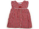 ミキハウス miki HOUSE ジャンパースカート 70 女の子 レッド・オフホワイトギンガム 子供服 ベビー服 キッズ アウトレット ユーズド 【中古】キッ...