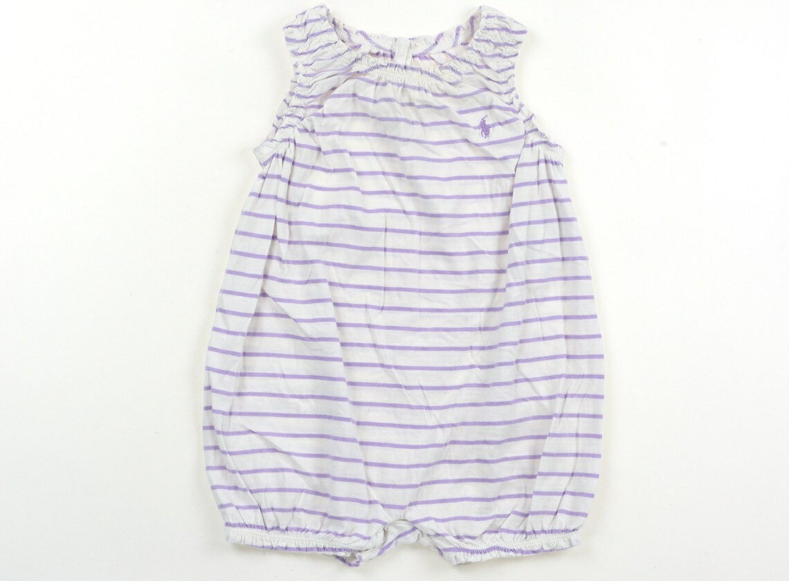 ラルフローレン Ralph Lauren カバーオール 80 女の子 紫ボーダー 子供服 ベビー服 キッズ アウトレット ユーズド 【中古】キッズ・ベビー・マタニティ