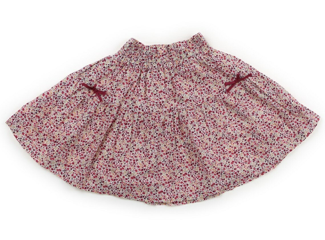 ペアレンツドリーム Parents Dream スカート 100 女の子 ホワイト×マゼンタピンク系花柄 子供服 ベビー服 キッズ アウトレット ユーズド 【中古】キッズ・ベビー・マタニティ(4.0)