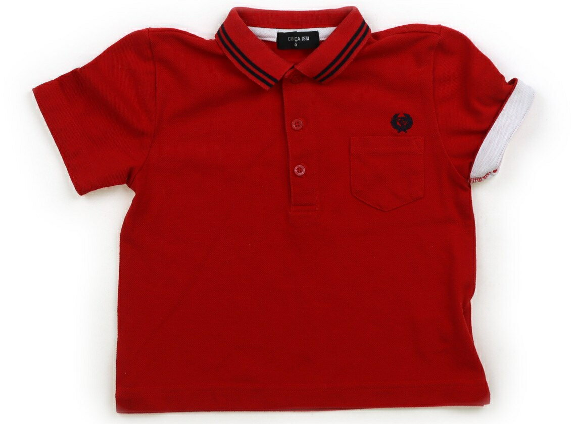 コムサイズム COMME CA ISM ポロシャツ 90 男の子 赤、紺 子供服 ベビー服 キッズ アウトレット ユーズド 【中古】キッズ・ベビー・マタニティ