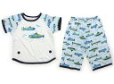コンビミニ Combimini パジャマ 100 男の子 ライトブルー、潜水艦、魚 子供服 ベビー服 キッズ アウトレット ユーズド 【中古】キッズ・ベビー・マ...