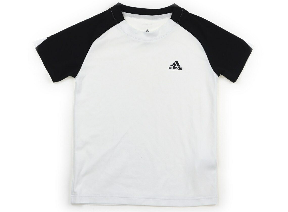 アディダス Adidas スポーツウェア・ダンスウェア 130 男の子 ホワイト・ブラック 子供服 ベビー服 キッズ アウトレット ユーズド 【中古】キッズ・ベビー・マタニティ