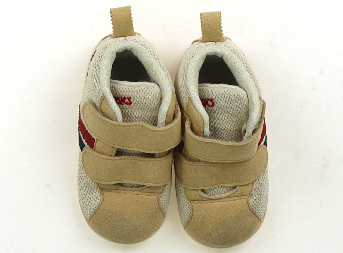 アシックス Asics スニーカー 靴13cm〜 男の子 ベージュ 子供服 ベビー服 キッズ アウトレット ユーズ..