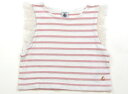 プチバトー PETIT BATEAU タンクトップ・キャミソール 110 女の子 ピンク、ラメボーダー、フリル 子供服 ベビー服 キッズ アウトレット ユーズド 【中古】キッズ・ベビー・マタニティ