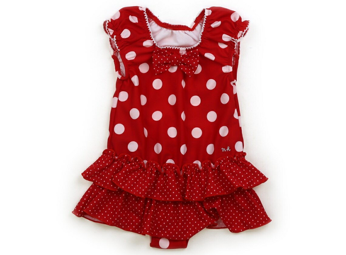 ミキハウス miki HOUSE 水着・バスローブ 80 女の子 赤・白・水玉 子供服 ベビー服 キッズ アウトレット ユーズド 【中古】キッズ・ベビー・マタニティ