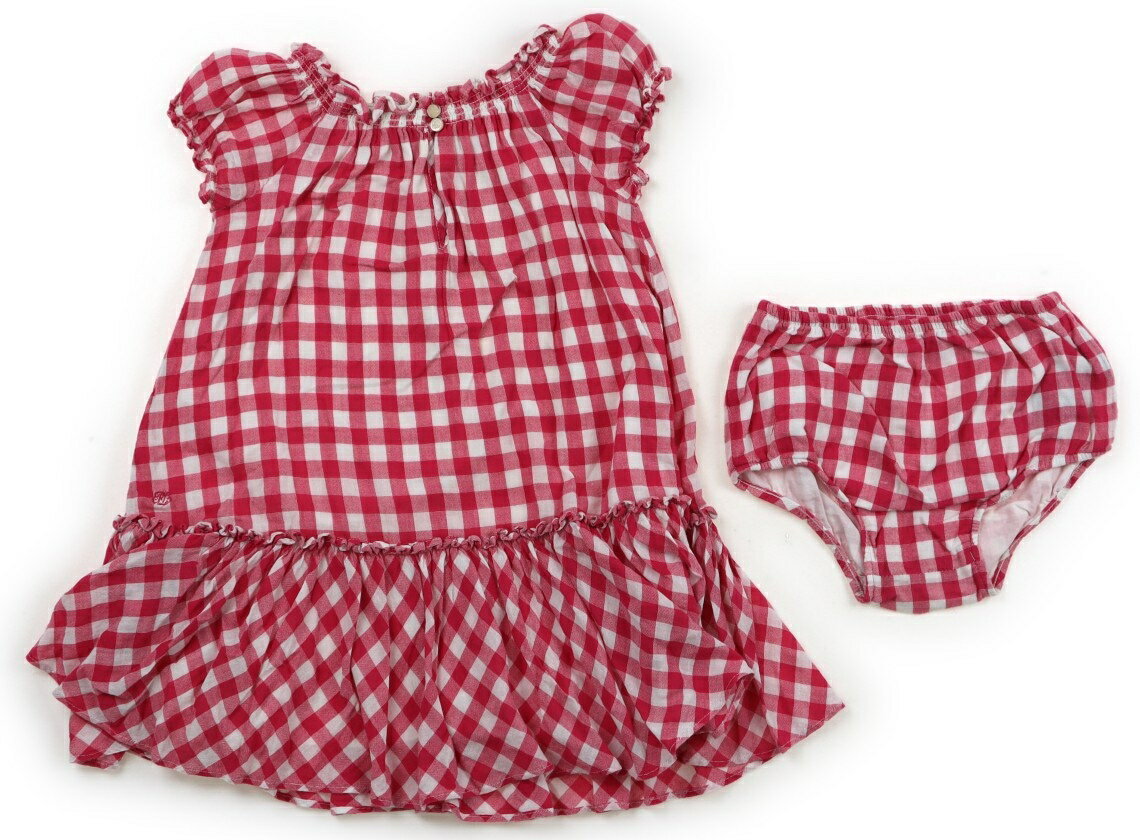 ラルフローレン Ralph Lauren ワンピース 90 女の子 マゼンタピンクギンガムチェック 子供服 ベビー服 キッズ アウトレット ユーズド 【中古】キ...