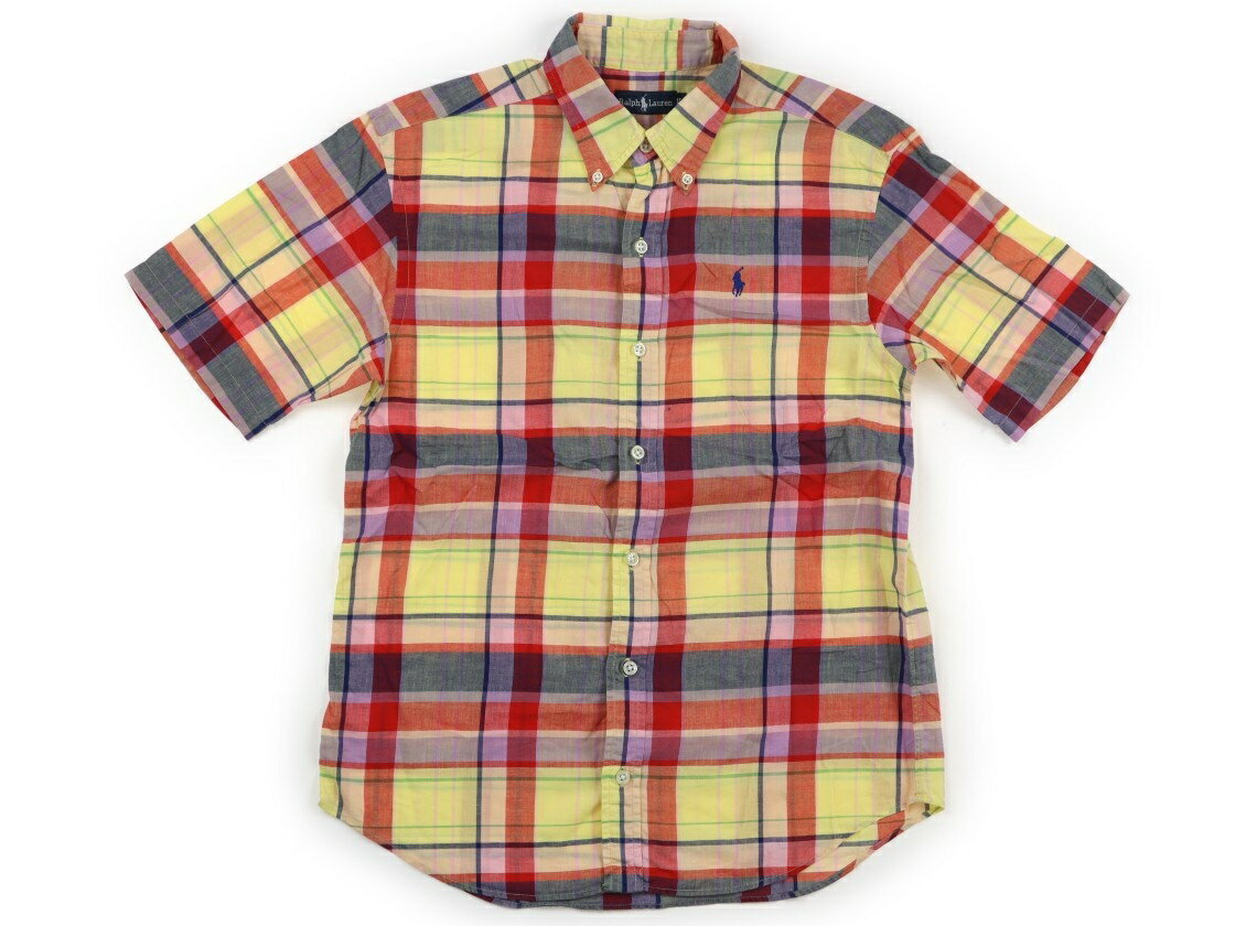 ラルフローレン Ralph Lauren シャツ・ブラウス 150 男の子 黄色、チェック柄 子供服 ベビー服 キッズ アウトレット ユーズド 【中古】キッズ・ベビー・マタニティ