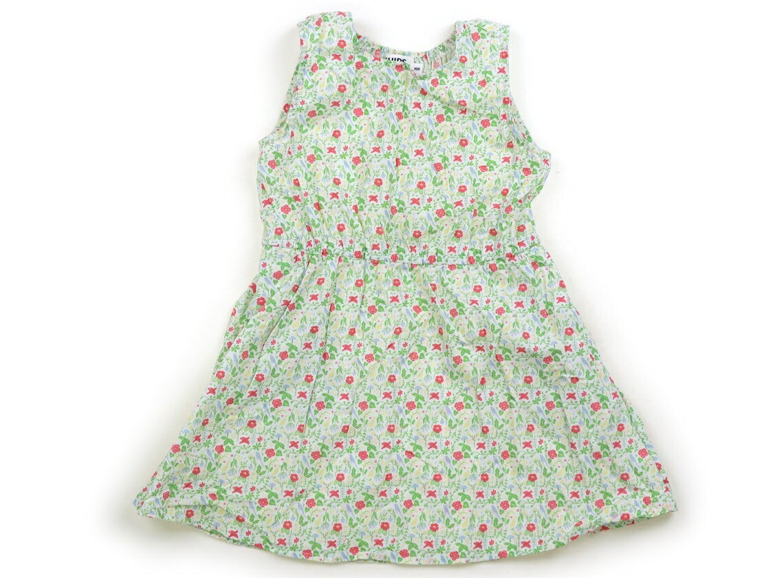 Dresses - シップス SHIPS ワンピース 100 女の子 アイボリー・黄緑・ピンク・小花柄 子供服 ベビー服 キッズ アウトレット ユーズド 【中古】キッズ・ベビー・マタニティ