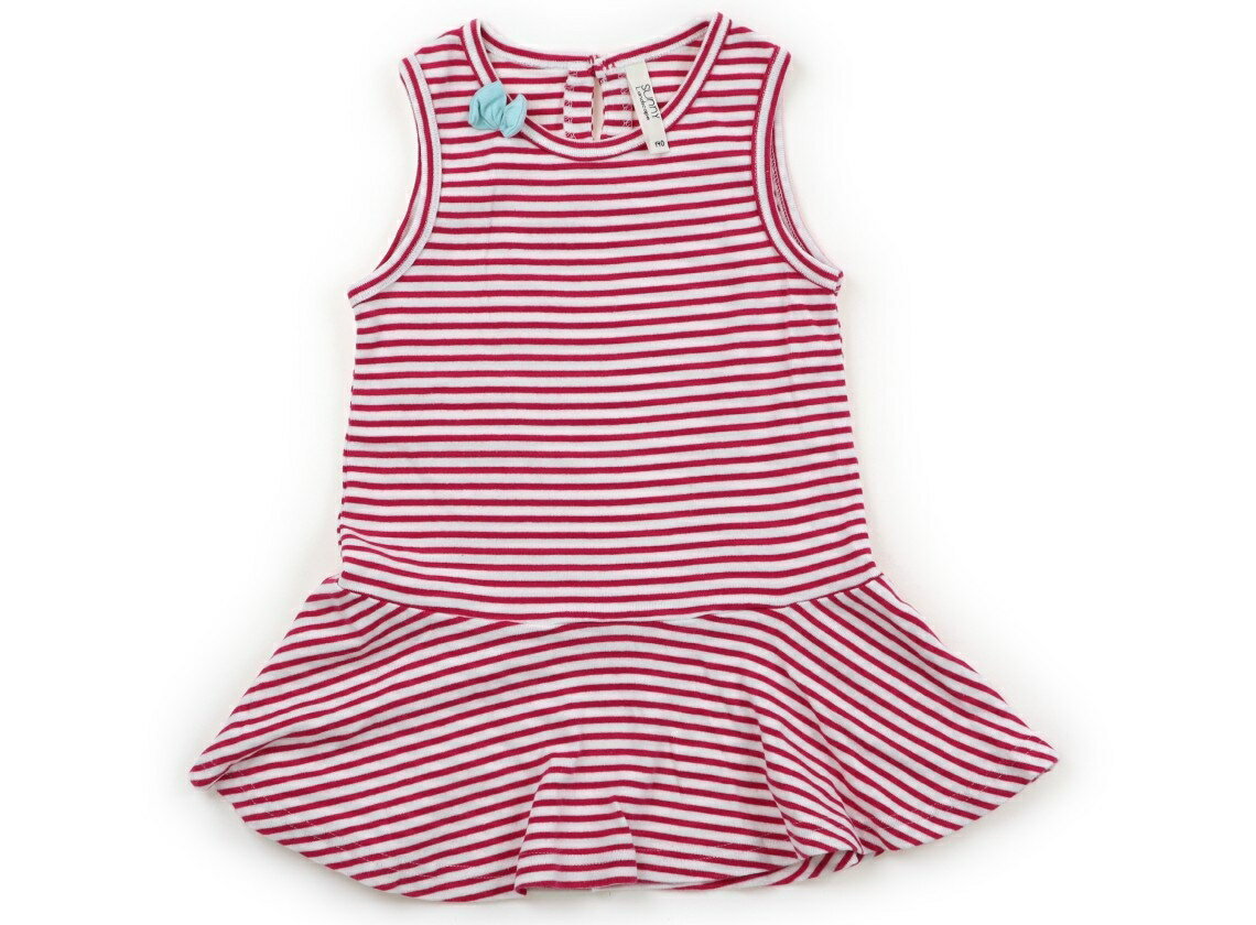 サニーランドスケープ Sunny Landscape ワンピース 140 女の子 ピンクボーダー 子供服 ベビー服 キッズ..