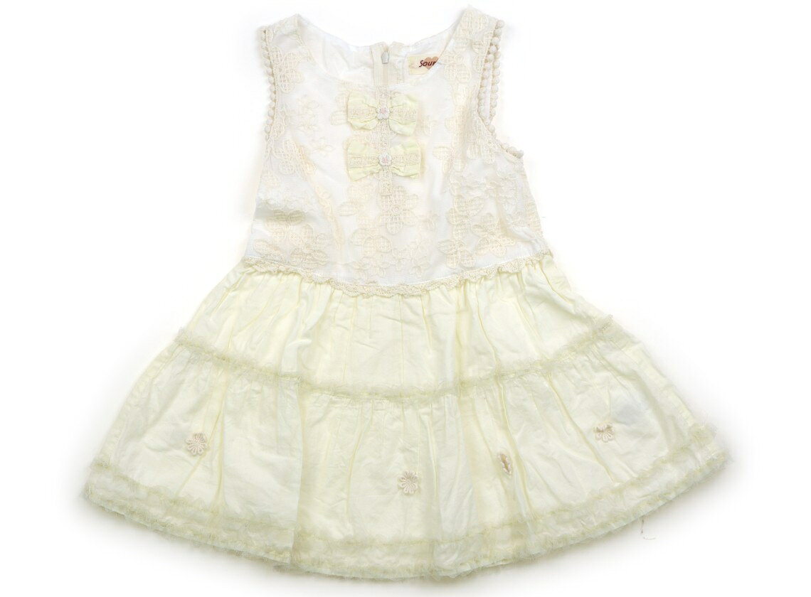 Rakuten - スーリー Souris ワンピース 110 女の子 アイボリー 子供服 ベビー服 キッズ アウトレット ユーズド 【中古】キッズ・ベビー・マタニティ