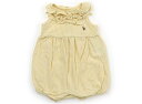 ラルフローレン Ralph Lauren カバーオール 70 女の子 黄色、白、ストライプ 子供服 ベビー服 キッズ アウトレット ユーズド 【中古】キッズ・ベ...