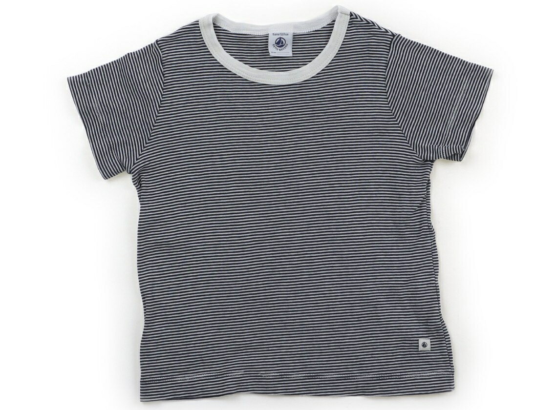 プチバトー PETIT BATEAU Tシャツ・カットソー 110 女の子 ボーダー、白、ネイビー 子供服 ベビー服 キッズ アウトレット ユーズド 【中古】キッズ・ベビー・マタニティ