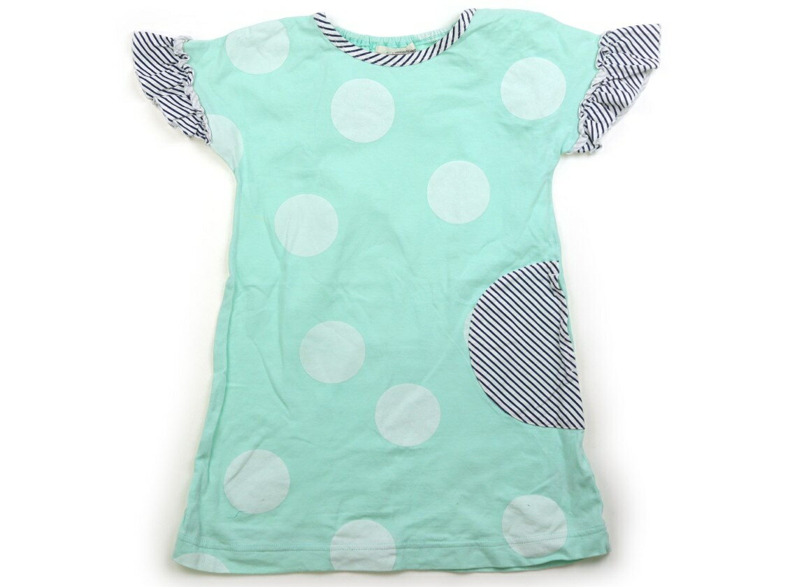 ラブ＆ピース＆マネー Love&Peace&Money ワンピース 110 女の子 ミントグリーン・水玉 子供服 ベビー服 キッズ アウトレット ユーズド 【中古】キッズ・ベビー・マタニティ
