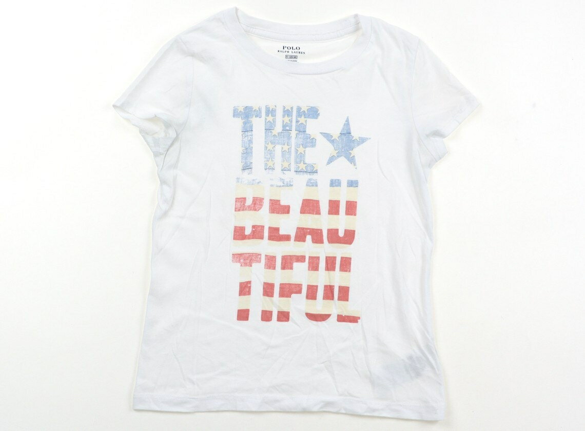 ポロラルフローレン POLO RALPH LAUREN Tシャツ・カットソー 120 女の子 オフ白・ロゴ・レッド・星・ボーダー 子供服 ベビー服 キッズ アウトレット ユーズド 【中古】キッズ・ベビー・マタニティ