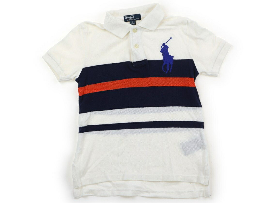 ポロラルフローレン POLO RALPH LAUREN ポロシャツ 120 男の子 白、ネイビー、オレンジ 子供服 ベビー服 キッズ アウトレット ユーズド 【中古】キッズ・ベビー・マタニティ