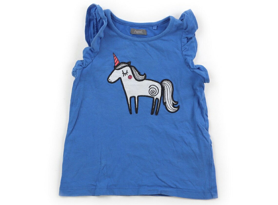 ネクスト NEXT Tシャツ・カットソー 90 女の子 水色、ユニコーン 子供服 ベビー服 キッズ アウトレット ユーズド 【中古】キッズ・ベビー・マタニティ