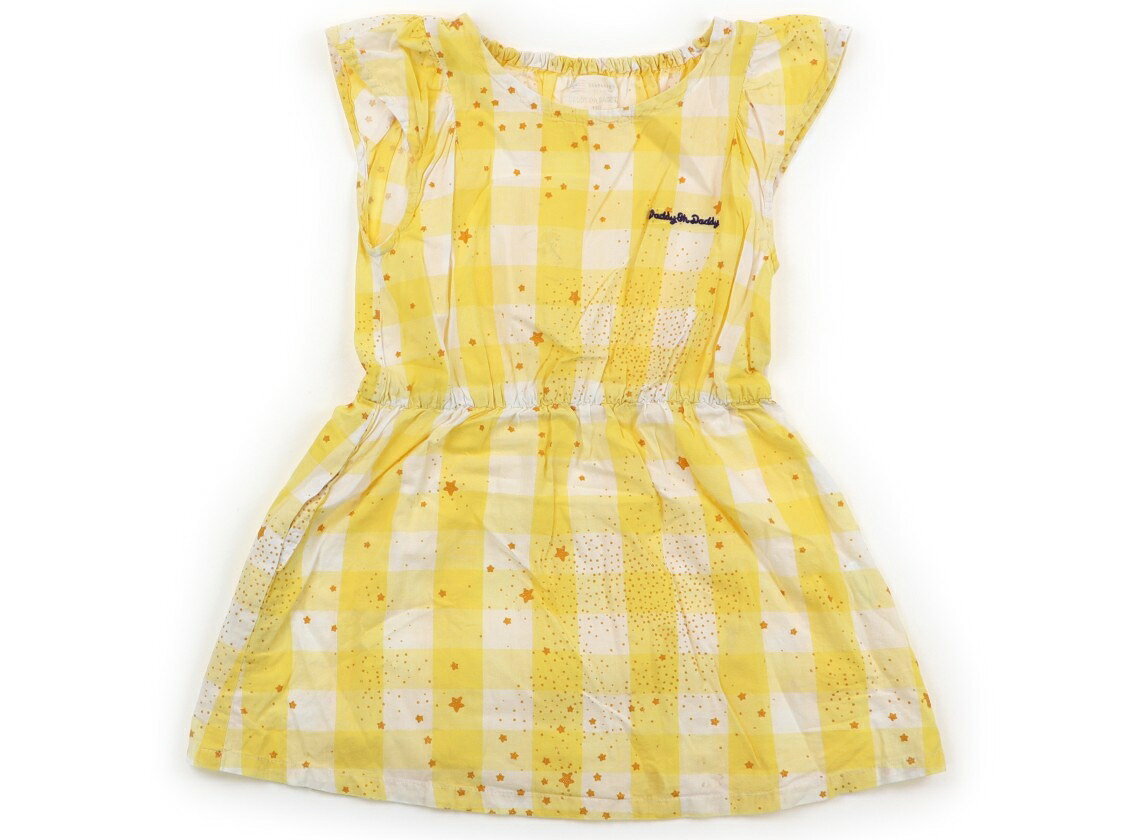 ダディーオーダディー Daddy Oh Daddy ワンピース 110 女の子 黄 　ラメ 子供服 ベビー服 キッズ アウトレット ユーズド 【中古】キッズ・ベビー・マタニティ