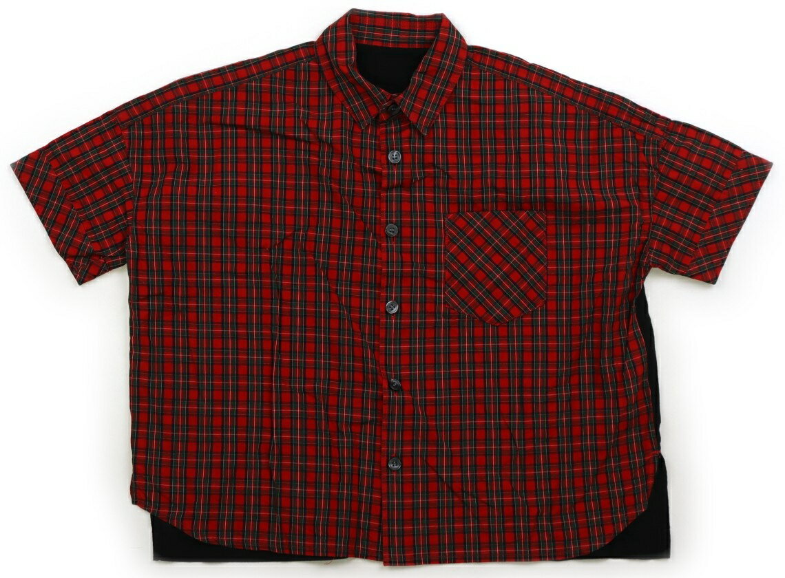 コムサフィユ COMME CA FILLE シャツ・ブラウス 110 男の子 赤、チェック柄 子供服 ベビー服 キッズ アウトレット ユーズド 【中古】キッズ・ベビー・マタニティ