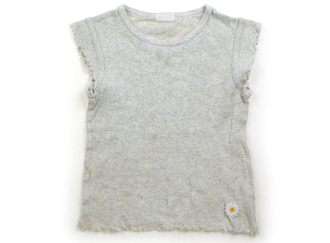 コンビミニ Combimini Tシャツ・カットソー 110 女の子 ライトグレー 子供服 ベビー服 キッズ アウトレット ユーズド 【中古】キッズ・ベビー・マタニティ