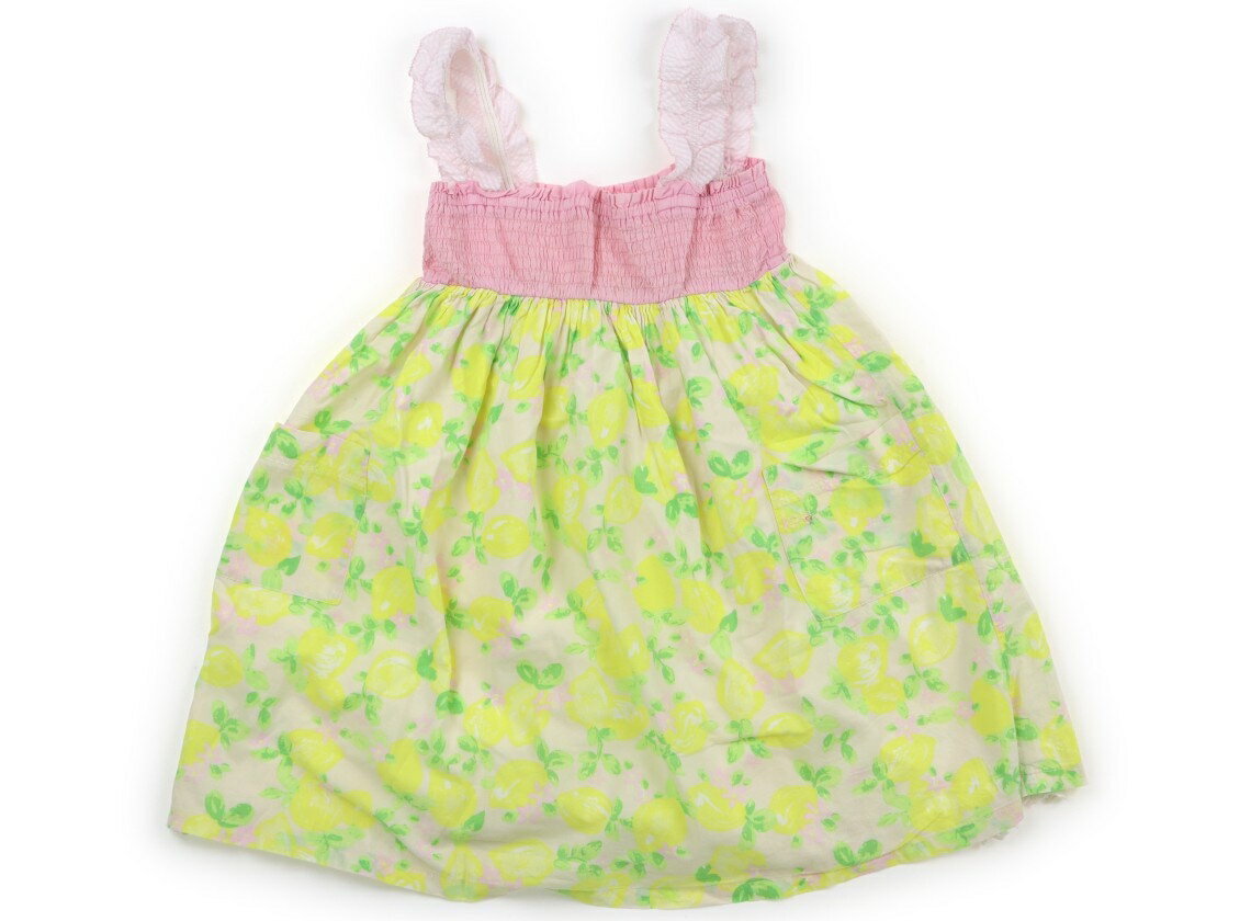 ニットプランナー（KP） Knit Planner(KP) ワンピース 130 女の子 ベージュ×レモン・ピンク 子供服 ベ..