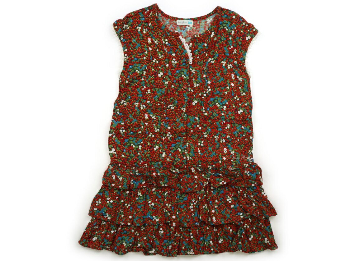 ニットプランナー（KP） Knit Planner(KP) ワンピース 130 女の子 赤・青・緑花柄 子供服 ベビー服 キ..