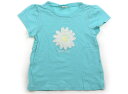 プティマイン petit main Tシャツ・カットソー 100 女の子 ライトブルー・お花 子供服 ベビー服 キッズ アウトレット ユーズド 【中古】キッズ・ベビー・マタニティ(4)