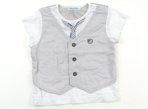 ファミリア familiar Tシャツ・カットソー 80 男の子 シルバーグレー オフホワイト 子供服 ベビー服 キッズ アウトレット ユーズド 【中古】キッズ・ベビー・マタニティ ファミリア familiar Tシャツ・カットソー 80 男の子 シルバーグレー オフホワイト 子供服 ベビー服 キッズ アウトレット ユーズド 【中古】キッズ・ベビー・マタニティ