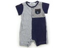 スラップスリップ SLAP SLIP カバーオール 70 男の子 ネイビー・グレー 子供服 ベビー服 キッズ アウトレット ユーズド 【中古】キッズ・ベビー・マ...