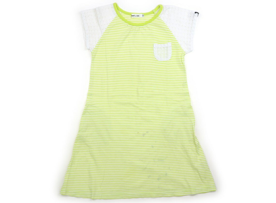 Rakuten - ノイユ Noeil ワンピース 130 女の子 ライトグリーン・ホワイト 子供服 ベビー服 キッズ アウトレット ユーズド 【中古】キッズ・ベビー・マタニティ