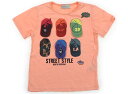 ザラ ZARA Tシャツ・カットソー 110 男の子 サーモンピンク キャップ 子供服 ベビー服 キッズ アウトレット ユーズド 【中古】キッズ・ベビー・マタニティ