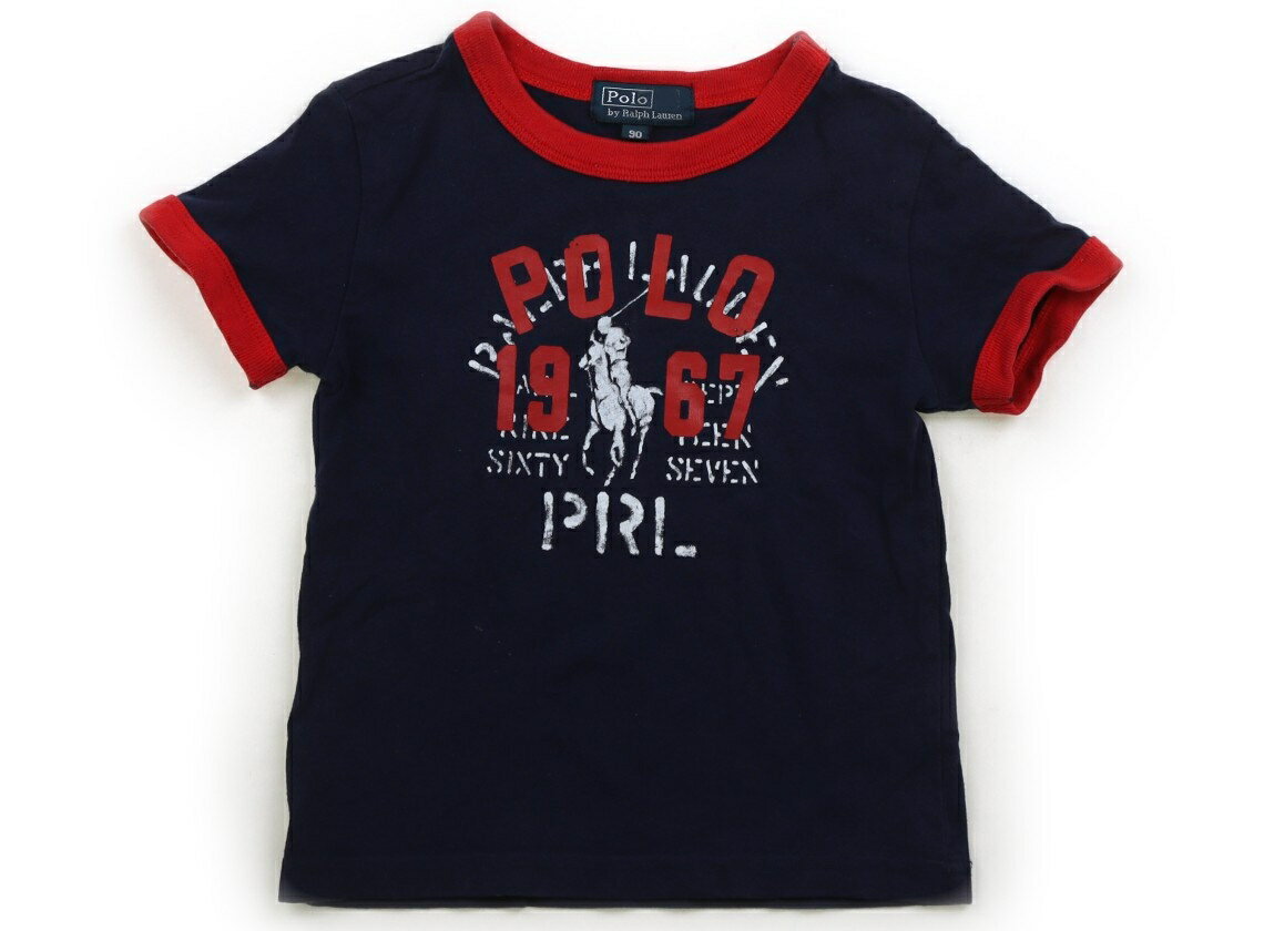 ポロラルフローレン POLO RALPH LAUREN Tシャツ・カットソー 90 男の子 ネイビー 子供服 ベビー服 キッズ アウトレット ユーズド 【中古】キッズ・ベビー・マタニティ