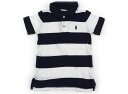 ラルフローレン Ralph Lauren ポロシャツ 80 男の子 ネイビー オフホワイト ボーダー 子供服 ベビー服 キッズ アウトレット ユーズド 【中古】キッズ・ベビー・マタニティ
