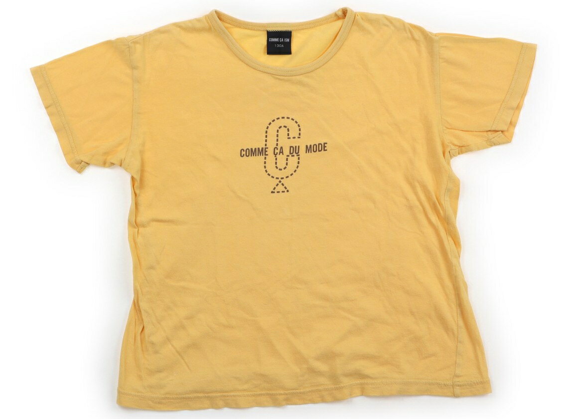 コムサイズム COMME CA ISM Tシャツ・カットソー 130 男の子 山吹色 子供服 ベビー服 キッズ アウトレット ユーズド 【中古】キッズ・ベビー・マタニティ
