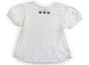 アナスイ ANNA SUI Tシャツ・カットソー 140 女の子 オフホワイト・蝶刺繍 子供服 ベビー服 キッズ アウトレット ユーズド 【中古】キッズ・ベビー...