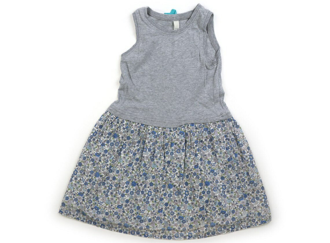 サニーランドスケープ Sunny Landscape ワンピース 100 女の子 グレー　青花柄 子供服 ベビー服 キッズ..