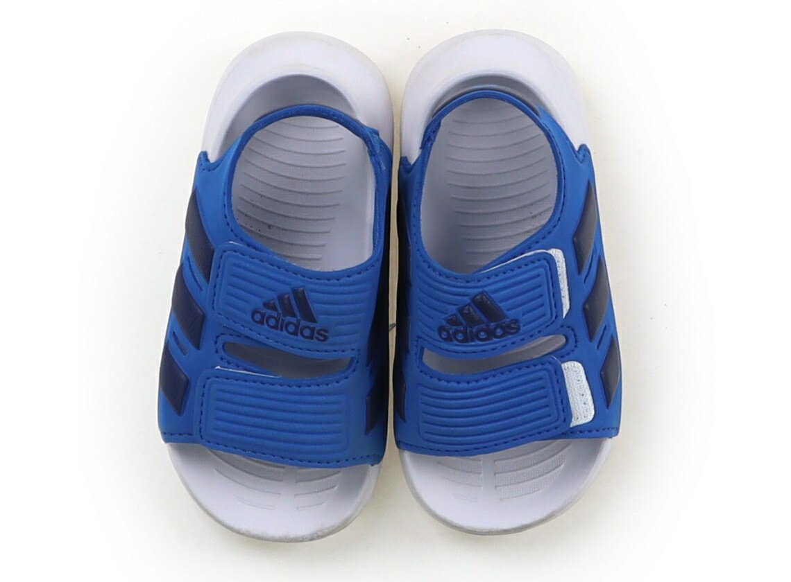 アディダス Adidas サンダル 靴14cm〜 男の子 ブルー・ホワイト 子供服 ベビー服 キッズ アウトレット ユーズド 【中古】キッズ・ベビー・マタニティ