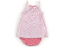 プチバトー PETIT BATEAU ロンパース 80 女の子 ピンク、総柄 子供服 ベビー服 キッズ アウトレット ユーズド 【中古】キッズ・ベビー・マタニテ...
