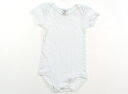 プチバトー PETIT BATEAU ロンパース 80 女の子 薄い水色、ピンク 子供服 ベビー服 キッズ アウトレット ユーズド 【中古】キッズ・ベビー・マタ...