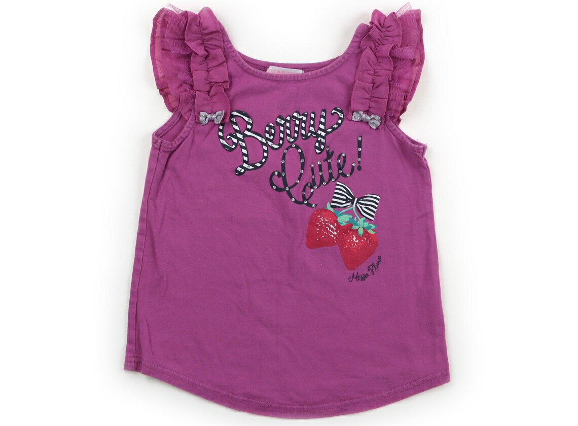 メゾピアノ mezzo piano Tシャツ・カットソー 120 女の子 ローズピンク、イチゴ 子供服 ベビー服 キッズ アウトレット ユーズド 【中古】キッズ・ベビー・マタニティ