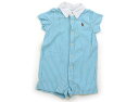 ラルフローレン Ralph Lauren カバーオール 70 男の子 水色、ストライプ 子供服 ベビー服 キッズ アウトレット ユーズド 【中古】キッズ・ベビー...
