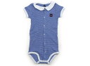 プチバトー PETIT BATEAU ロンパース 80 男の子 ブルー・ボーダー 子供服 ベビー服 キッズ アウトレット ユーズド 【中古】キッズ・ベビー・マタ...