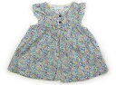 べべ BeBe ベビーベスト 70 女の子 白、水色 子供服 ベビー服 キッズ アウトレット ユーズド 【中古】キッズ・ベビー・マタニティ