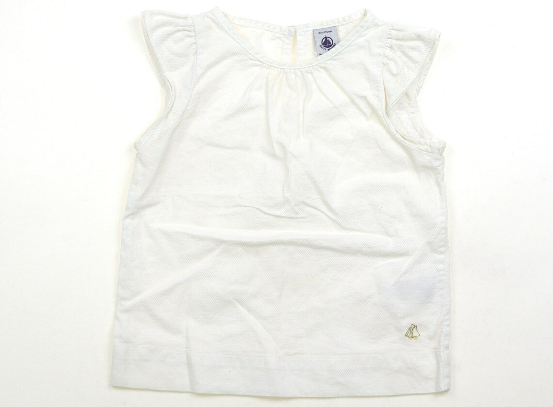 プチバトー PETIT BATEAU シャツ・ブラウス 90 女の子 白 子供服 ベビー服 キッズ アウトレット ユーズド 【中古】キッズ・ベビー・マタニティ