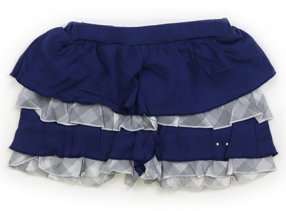 Culottes - ハッカ HAKKA キュロット 90 女の子 ネイビー・ホワイト 子供服 ベビー服 キッズ アウトレット ユーズド 【中古】キッズ・ベビー・マタニティ
