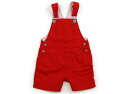 プチバトー PETIT BATEAU ベビーオーバーオール 70 男の子 赤 子供服 ベビー服 キッズ アウトレット ユーズド 【中古】キッズ・ベビー・マタニテ...