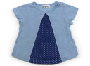 ラブ&ピース&マネー Love&Peace&Money チュニック 90 女の子 ライトブルー コバルトブルー 子供服 ベビー服 キッズ アウトレット ユーズド 【中古】キッズ・ベビー・マタニティ