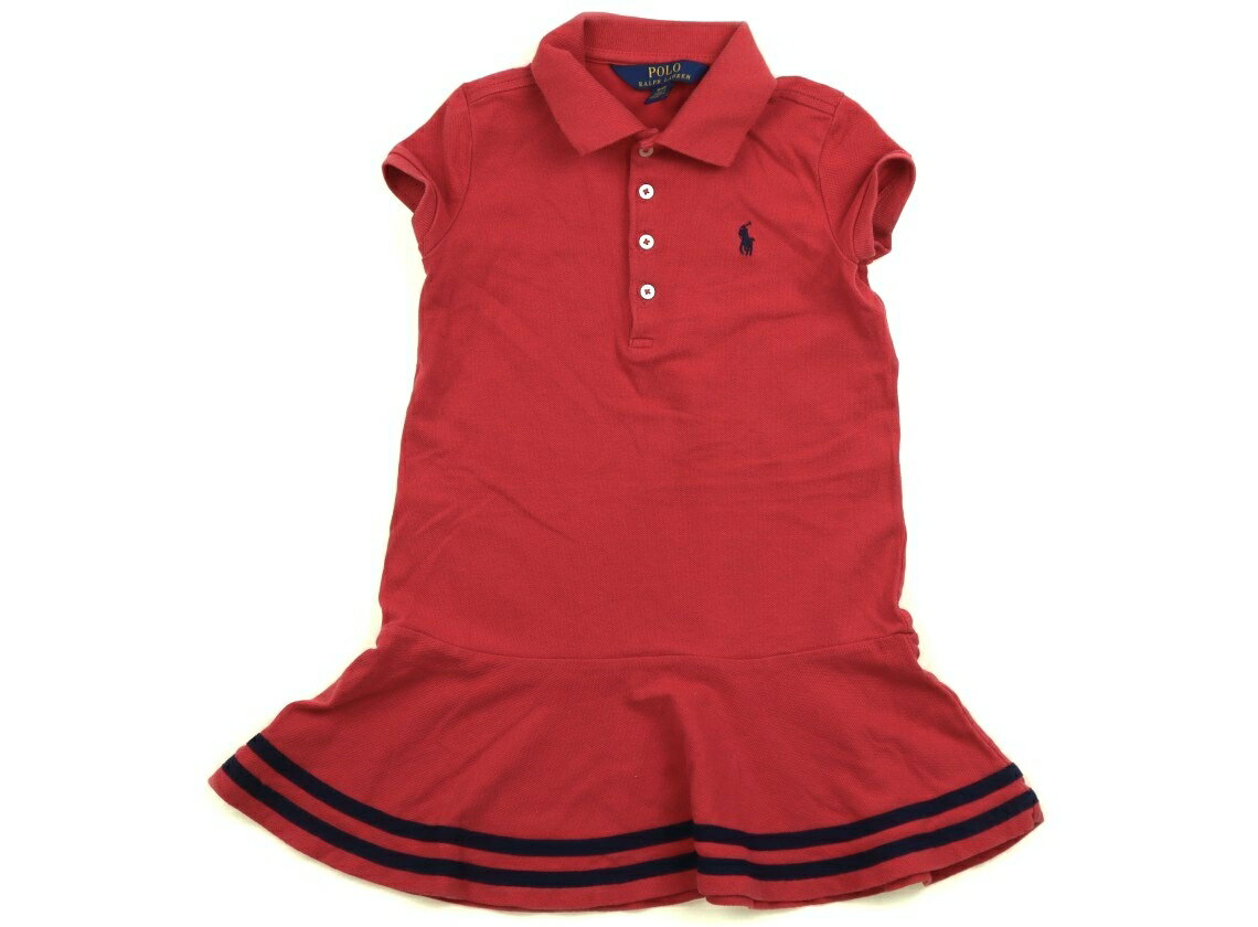 ポロラルフローレン POLO RALPH LAUREN ワンピース 110 女の子 スカーレット 子供服 ベビー服 キッズ アウトレット ユーズド 【中古】キッズ・ベビー・マタニティ
